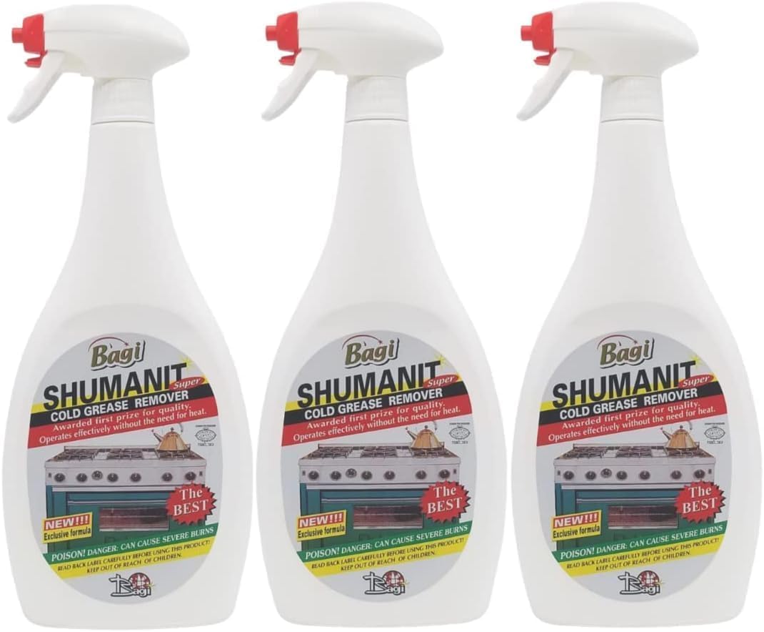 Shumanit Bagi Cold Grease Remover -Kosher For Passover 26.4 Fl Oz (3 pack)