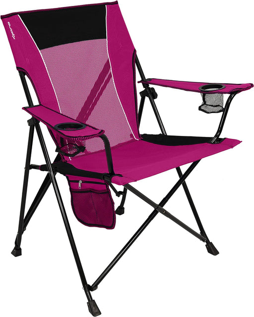 Kijaro Dual Lock Portable Camping Chairs - Enjoy the Outdoors with a Versatile Folding Chair for Sports, Lawn - Dual Lock Feature Locks Position – Hanami Pink