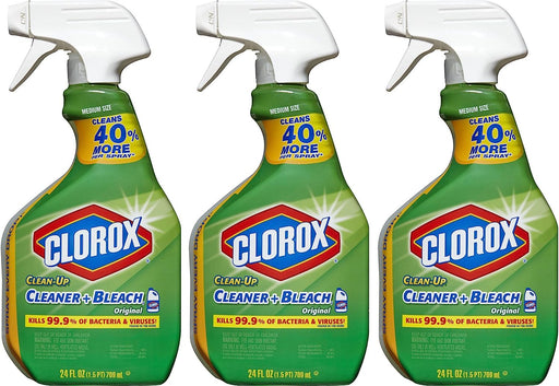 Lubex Clorox Clean-Up Bleach Cleaner Spray Value 24 Fl Oz (Pack of 3)