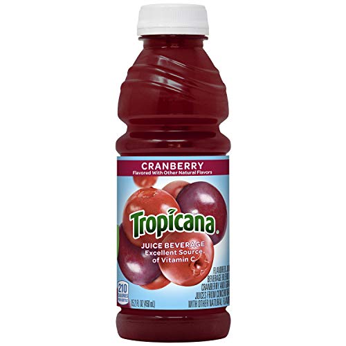 Tropicana Cranberry Juice Drink, 15.2 fl oz Bottles, (Pack of 12)