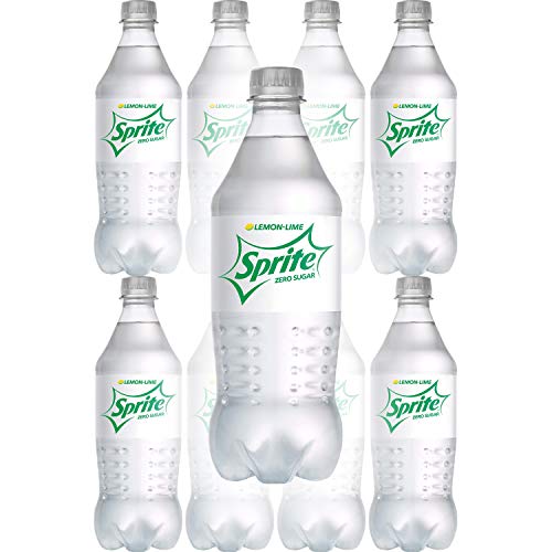 Sprite Zero Sugar, 20 Fl Oz Bottle (Pack of 8, Total of 160 Fl Oz)