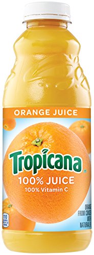 TROPICANA 100% Orange Juice 32 Oz PLASTIC BOTTLE