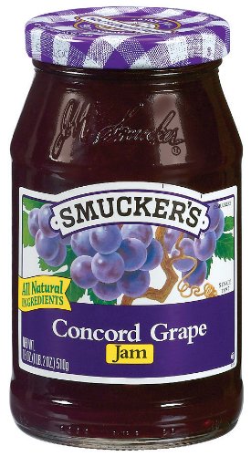 Smucker's Concord Grape Jam, 18-Ounce (Pack of 12) Concord Grape 18-Ounce (Pack of 12)