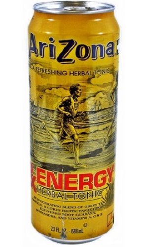 Arizona Tea RX Energy Herbal Tonic, 23 Ounce Cans (Pack of 24) RX Energy Tea