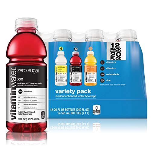 vitaminwater zero Variety Pack, 20 fl oz, 12 Count