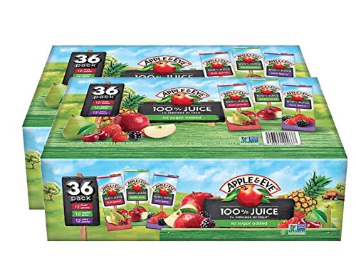 Apple & Eve 100% Juice Variety Pack 2 Boxes 72 Packs (6.75oz / 72pk)