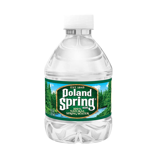 Poland Spring 100% Natural Spring Water, 8 oz Plastic Bottles (8 oz, 24 Pack) 8 oz 8 Fl Oz (Pack of 24)