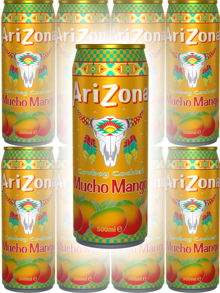 Arizona Tea Mucho Mango, 23 Oz Tall Cans (Pack of 8, Total of 184 Oz)