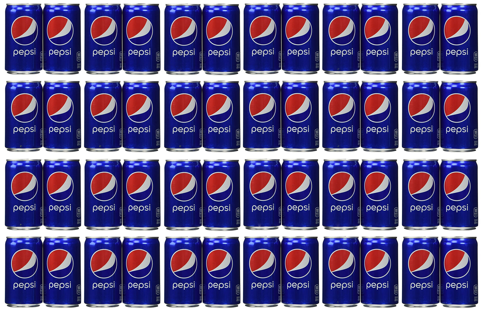 Pepsi Cola Soda 7.5oz Mini Cans 3/8 Packs (24 Cans) Cola 7.5 Fl Oz (Pack of 24)