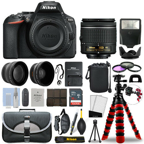 Nikon D5600 DSLR Camera with 18-55mm VR + 16GB 3 Lens Ultimate Accesso