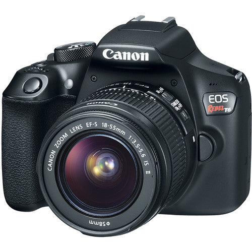Canon EOS Rebel T6 18.0 MP Digital SLR Camera - Black - EF-S 18-55mm IS II Lens