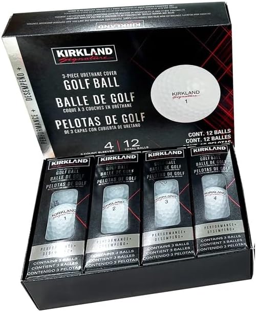 KIRKLAND Signature Three-Piece Golf Ball Urethane Cover Performance Plus