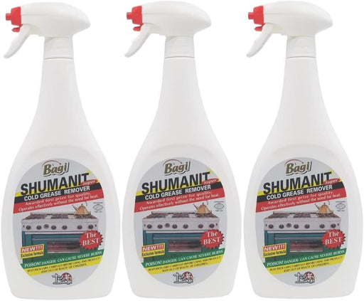 Shumanit Bagi Cold Grease Remover -Kosher For Passover 26.4 Fl Oz (3 pack)