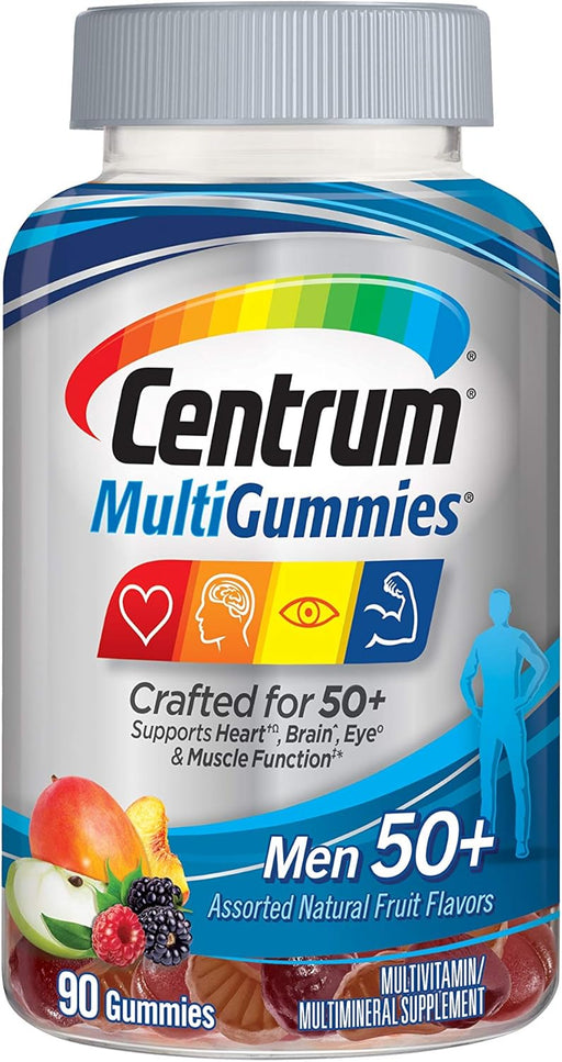 Centrum MultiGummies Gummy Multivitamin For Women 50 Plus, With Vitamin D3, B6 And B12, Multivitamin/Multimineral Supplement - 90 Count