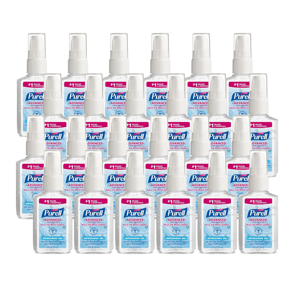 PURELL Advanced Hand Sanitizer Refreshing Gel, 8 fl oz Pump Bottle (Pack of 6) - 9652-04-EC