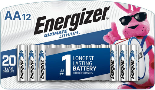 Energizer AA Batteries, Ultimate Double A Battery Lithium, 12 Count