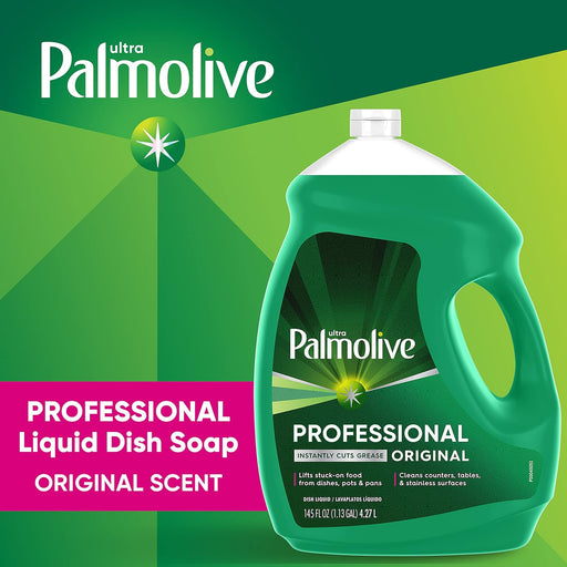 Palmolive Professional Dishwashing Liquid, Fresh Scent, 145 Oz Bottle, Pack of 4