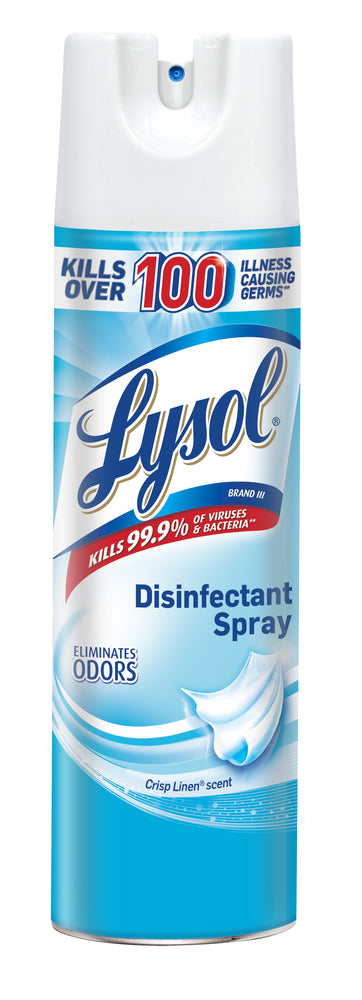 Lysol Disinfectant Spray, Crisp Linen, 19oz (1 each)