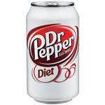 DR PEPPER DIET SODA 6 PACK 12 OZ CANS