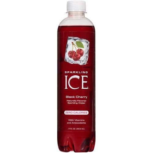Sparkling Ice Black Cherry Sparkling Water, 17 Ounce -- 12 per case.