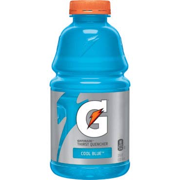 Gatorade Cool Blue, 32 Fl Oz Bottles (Pack of 6, Total of 192 Oz)