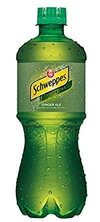 Schweppes Ginger Ale 20 Oz Bottle (Pack of 8, Total of 160 Fl Oz)