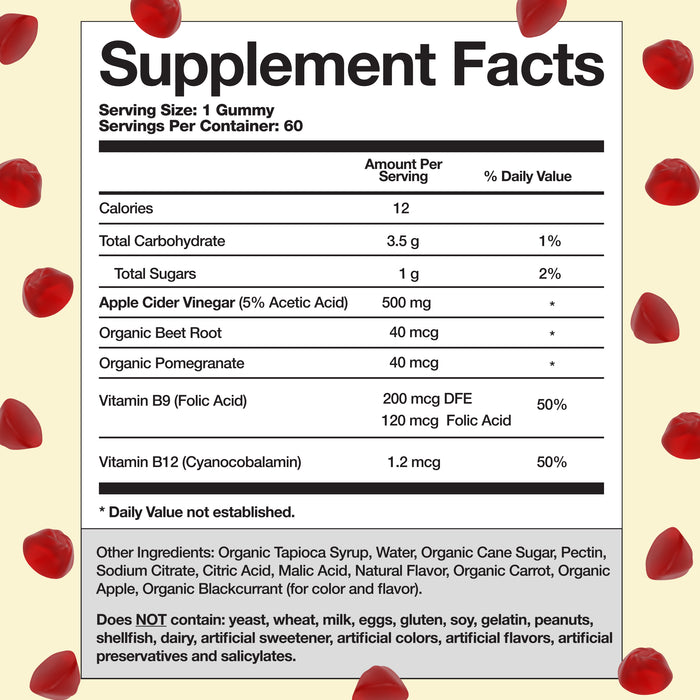 Goli Nutrition Apple Cider Vinegar Gummies, 60 ct