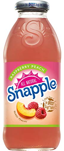 Snapple - 16 oz (9 Plastic Bottles) (Raspberry Peach, 9 Bottles)