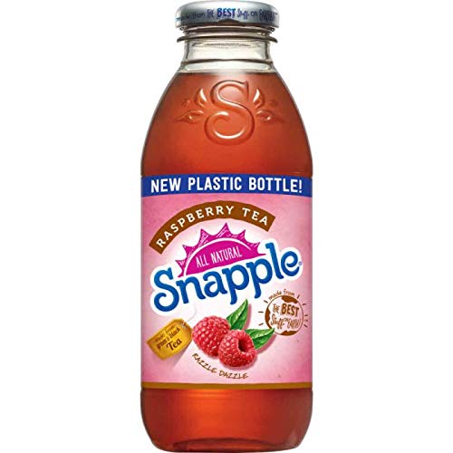 Snapple All Natural Fruit Flavored Teas and Juices, 16 oz Plastic Bottles (Raspberry Tea, Pack of 6)
