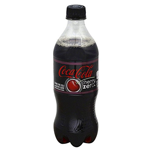 Coca-Cola, Cherry Coke Zero Soda, 20 Ounce (24 Bottles)
