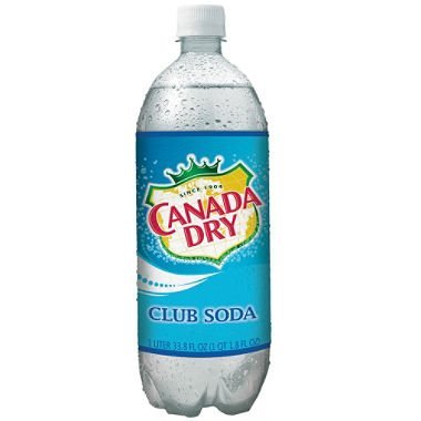 Canada Dry, Club Soda, 1 Liter Pack of 12