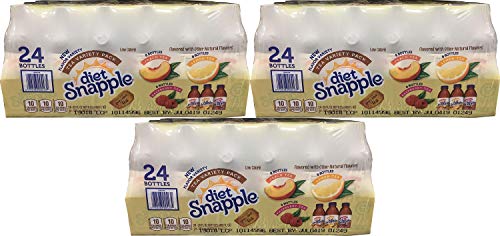 Snapple Diet Iced Tea Variety Pack, 480 Fl. Oz Pack of 3