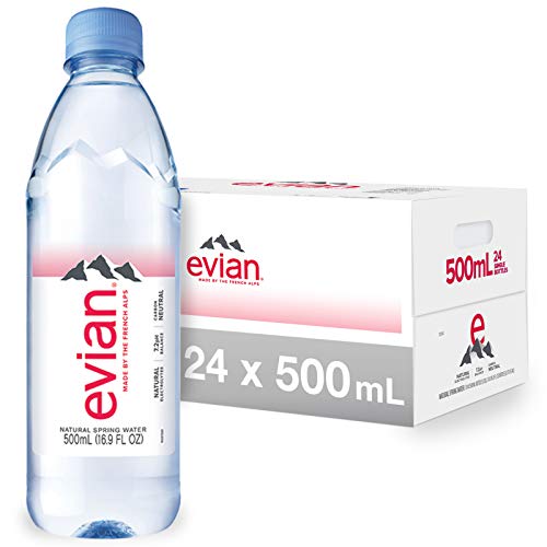 evian Natural Spring Water 330 mL/11.2 Fl Oz (Pack of 24) Mini-Bottles