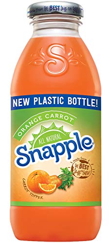Snapple - 16 oz (9 Plastic Bottles) (Orange Carrot, 9 Bottles)