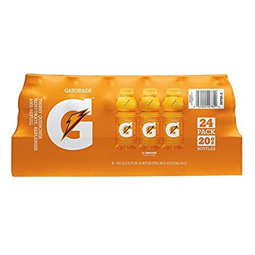 Gatorade Beverage (Pack of 24) 20 Fl Oz, 480 Fluid Ounce, Orange, 480 Fluid Ounce