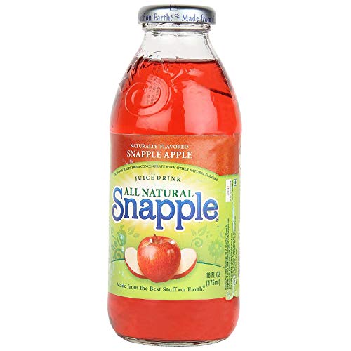 Snapple Apple Fruit Juice, 16 Ounce (6 Plastic Bottles)