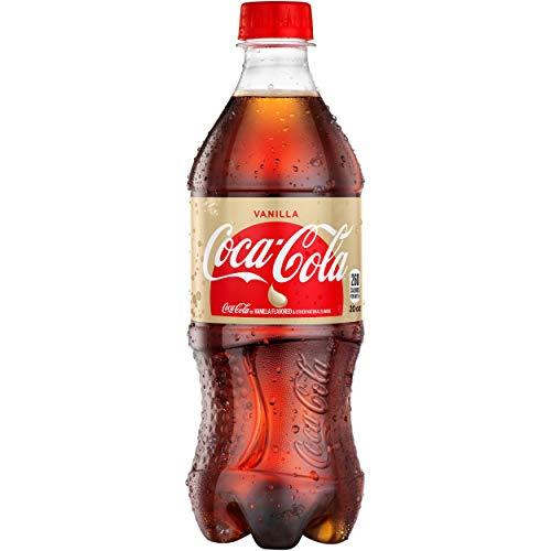 Coca-Cola Vanilla 20 oz Soda Bottles (Pack of 6, Total of 120 FL OZ)