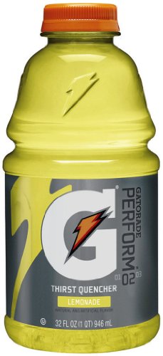 Gatorade Sports Drink, Lemonaid, 32-Ounce Bottles (Pack of 12)