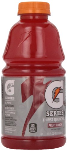 Gatorade Sport Drink Fruit Punch, 32-Ounce Bottles (Pack of 12)