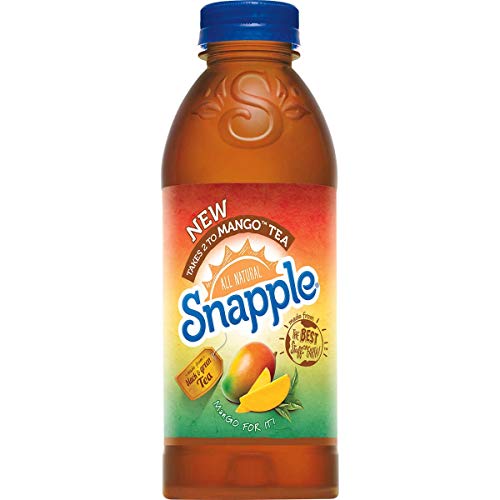 Snapple All Natural Fruit Flavored Teas and Juices, 16 oz Plastic Bottles (Mango Tea, Pack of 12)