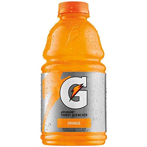 Gatorade Orange, 32 Fl Oz Bottles (Pack of 6, Total of 192 Oz)