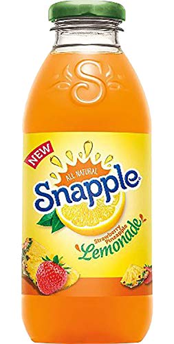 Snapple - 16 oz (9 Plastic Bottles) (Strawberry Pineapple Lemonade, 9 Bottles)