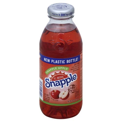 Snapple All Natural Fruit Flavored Teas and Juices, 16 oz Plastic Bottles (Snapple Apple, Pack of 6)