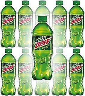 Mountain Dew (MTN) 20 oz Soda Bottles (Pack of 16, Total of 320 FL OZ) Mountain Dew 20 Fl Oz (Pack of 16)