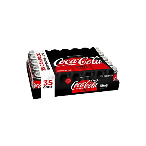 Coca-Cola Coke Zero Cans, 12 Ounce [35 Cans]