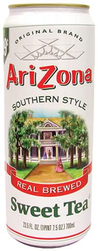 Arizona Sweet Southern Tea, 23-Ounces (Pack Of 24)