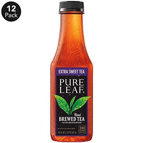 Pure Leaf Iced Tea, Extra Sweet, Real Brewed Black Tea, 18.5 Fl Oz Bottles (Pack Of 36)