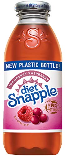 Diet Snapple Cranberry Raspberry, 16 fl oz (24 Plastic Bottles)