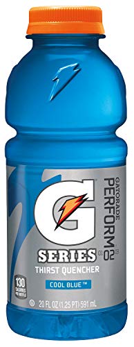 Ready-to-Drink Gatorade, Wide Mouth Plastic Bottles, Cool Blue