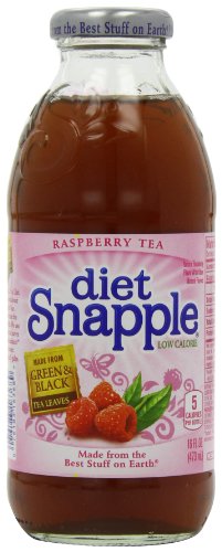 Snapple Diet Raspberry Tea Bottles 16 fl oz473 ml (Pack of 12)